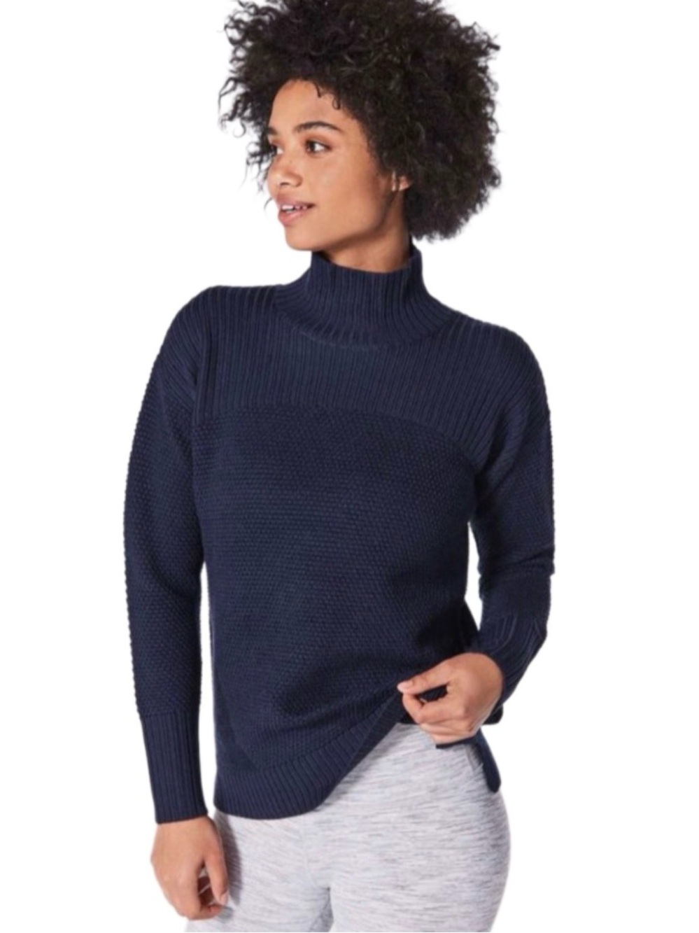 LULULEMON Warm & Restore Sweater in Midnight Navy - Size 8